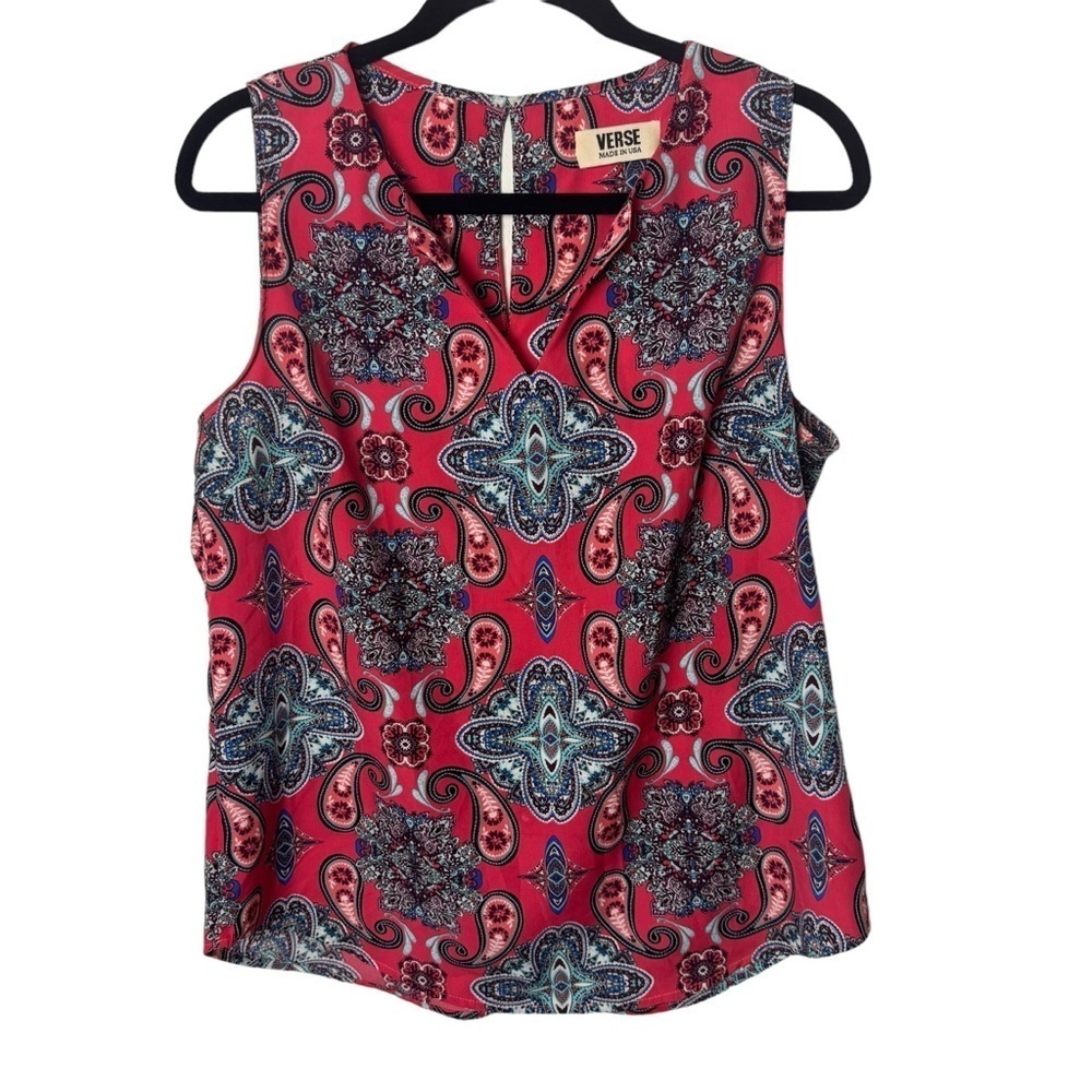 Verse sleeveless top tank blouse